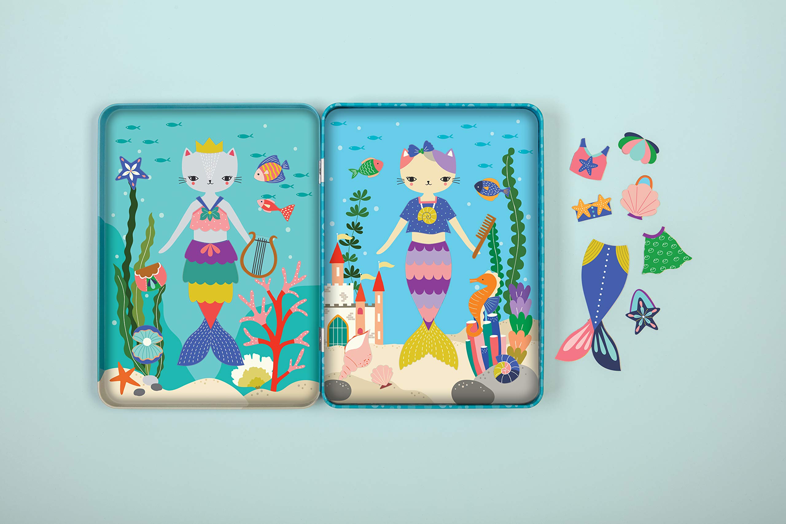 Amazon.com: Mudpuppy Purrmaid Magnetic Dress-up Small : Mudpuppy